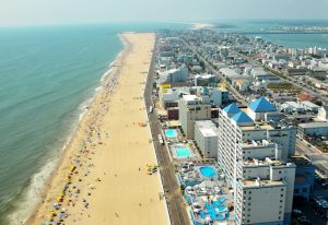 Aerial view of OCMD