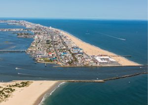 aerial view of ocean city, md